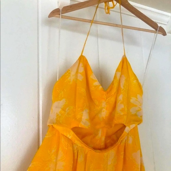 Reformation Addie Midi Floral Yellow Dress - Picture 6 of 9